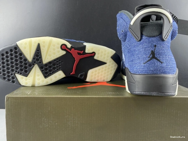 One Kick Denim CT5350-401 Air 6 Jordan Washed 0811